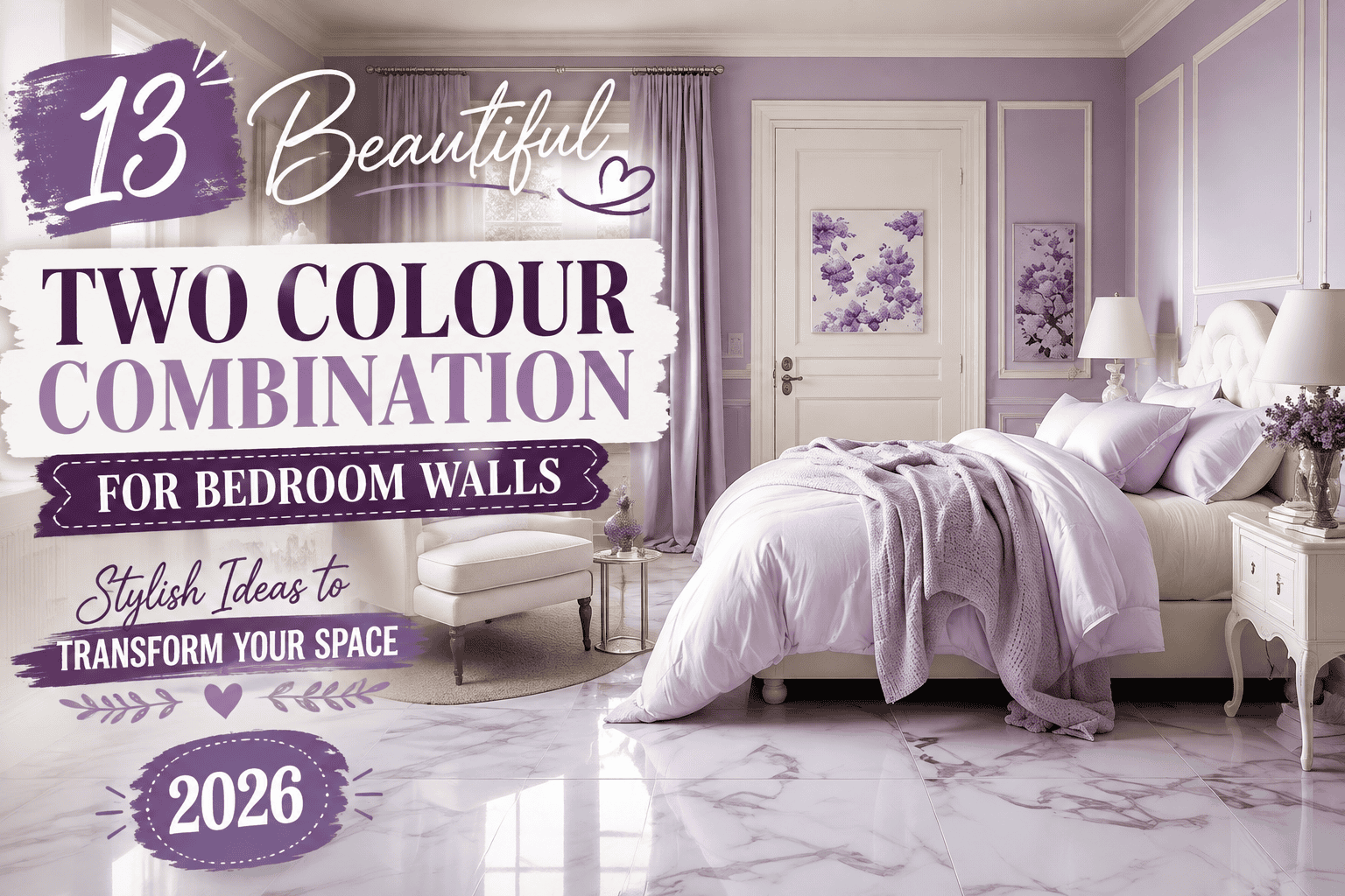 13 Best Two Color Combination for Bedroom Walls (2026)